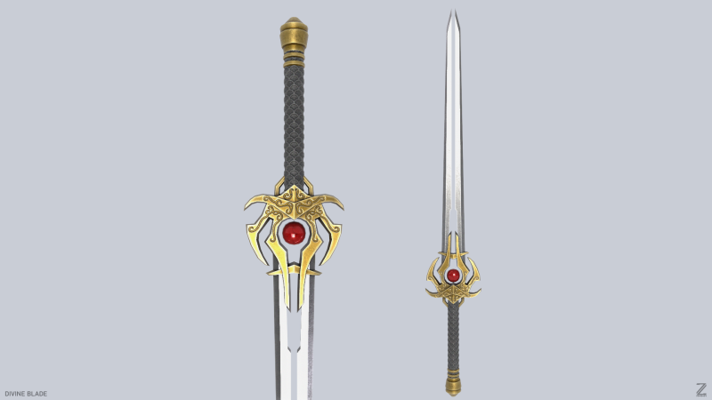 Divine blade Modelo 3D .c4d .max .obj .3ds .fbx .stl .blend 