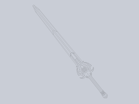 Divine blade Modelo 3D