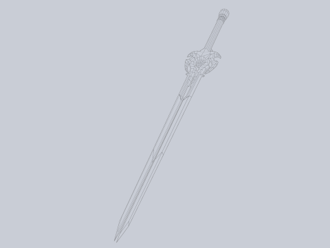 Divine blade Modelo 3D