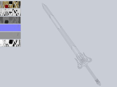 Divine blade 3D 모델