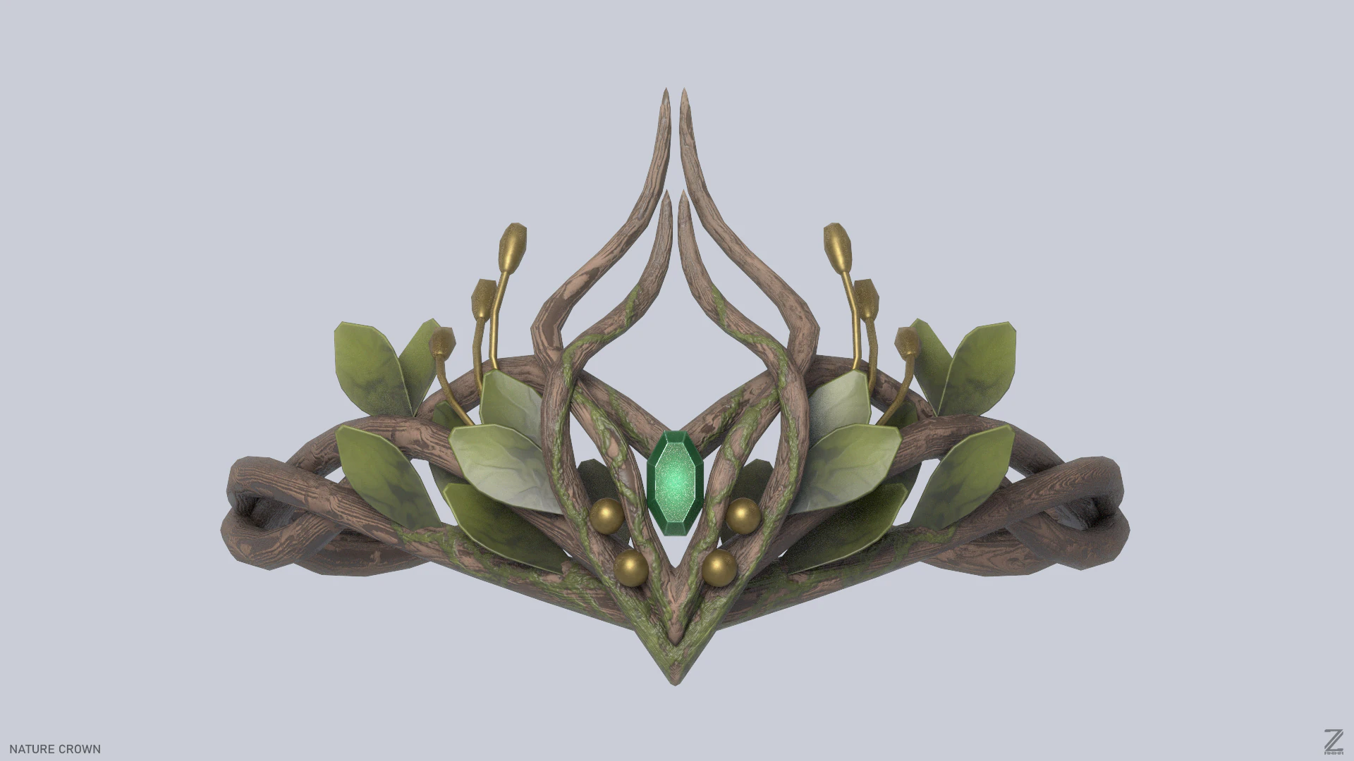 Korona natury Model 3D .c4d .max .obj .3ds .fbx .stl .blend 
