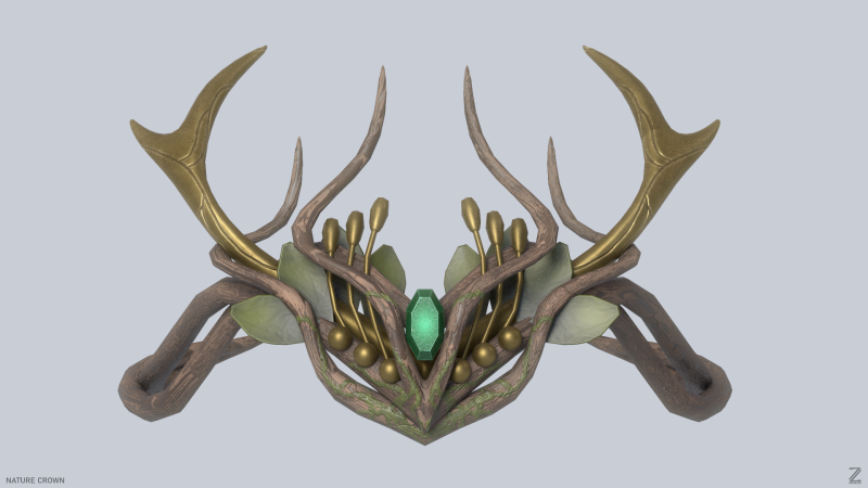 Nature crown Model 3D .c4d .max .obj .3ds .fbx .stl .blend 