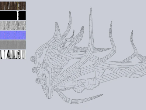Natuur kroon 3D Model