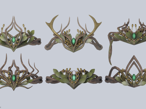Nature crown collection 3D Model
