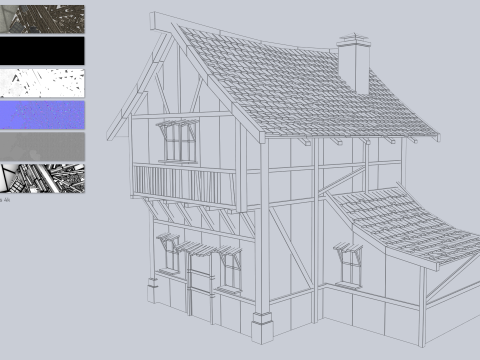 Medieval house 3D Model