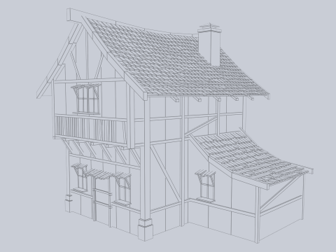 Medieval house 3D Model