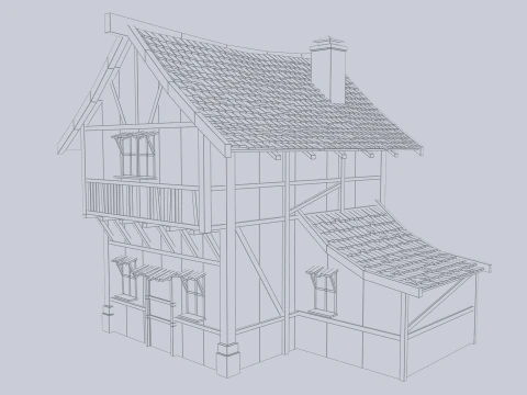 Medieval house 3D Model