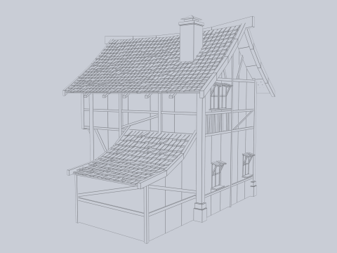 Medieval house 3D Model