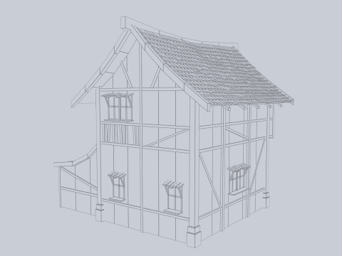 Medieval house 3D Model