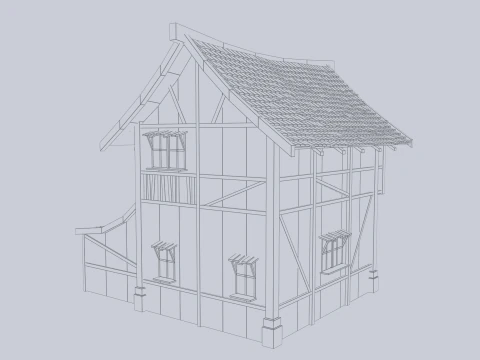 Medieval house 3D Model