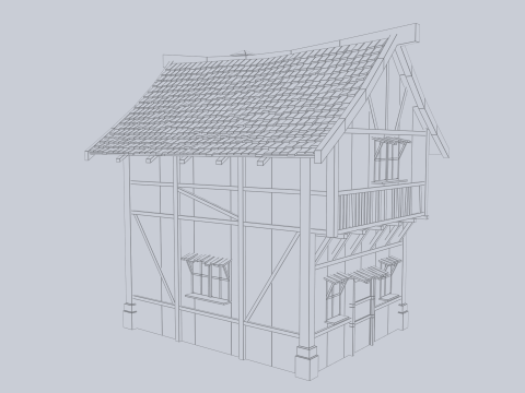 Medieval house 3D Model