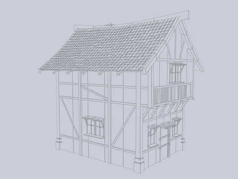 Medieval house 3D Model