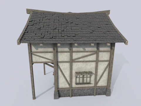 Средневековый дом 3D Модель