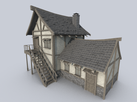 Medieval house 3D Модель