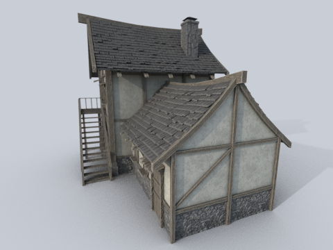 Medieval house 3Dモデル