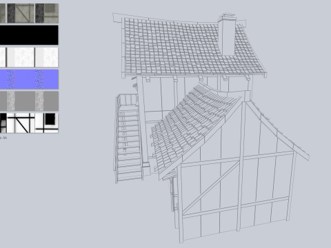 Medieval house 3Dモデル