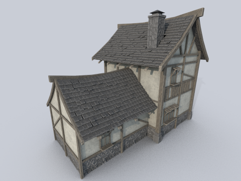 Medieval house 3Dモデル