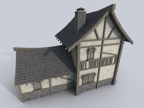 Medieval house 3Dモデル