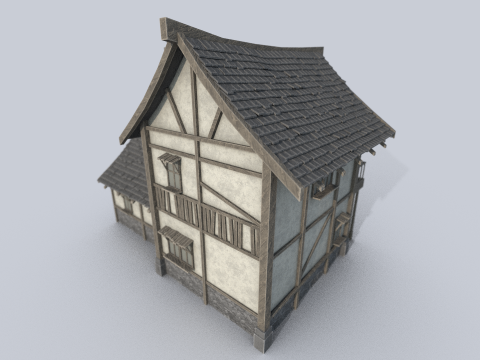 Medieval house 3Dモデル