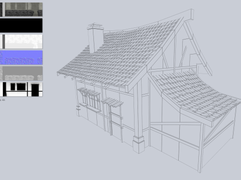 Medieval house 3D Model
