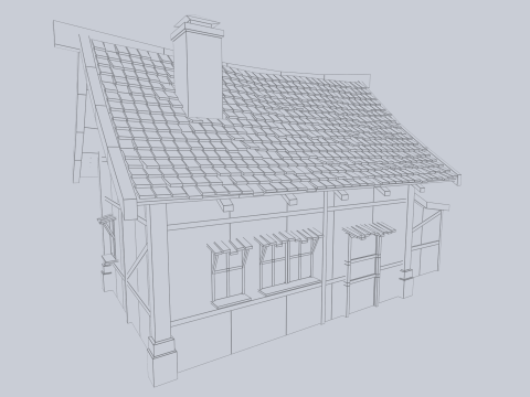 Medieval house 3D Model