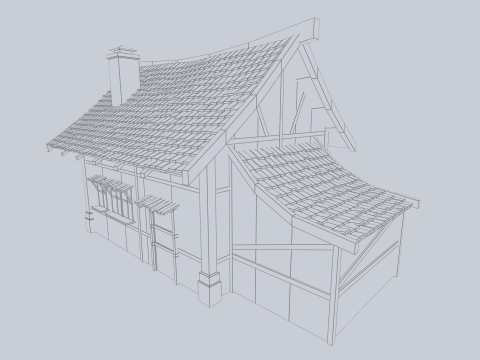 Medieval house 3D Model