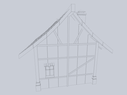 Medieval house 3D Model