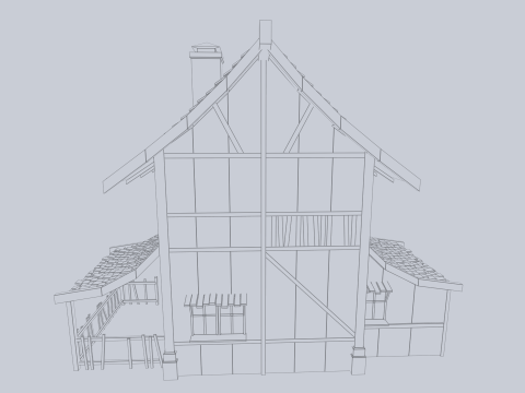 Medieval house 3D Model