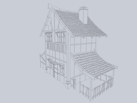 Medieval house 3D Model
