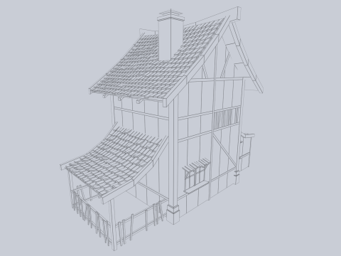 Medieval house 3D Model