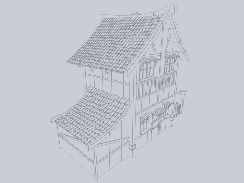 Medieval house 3D Model