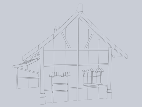 Medieval house 3D Модель