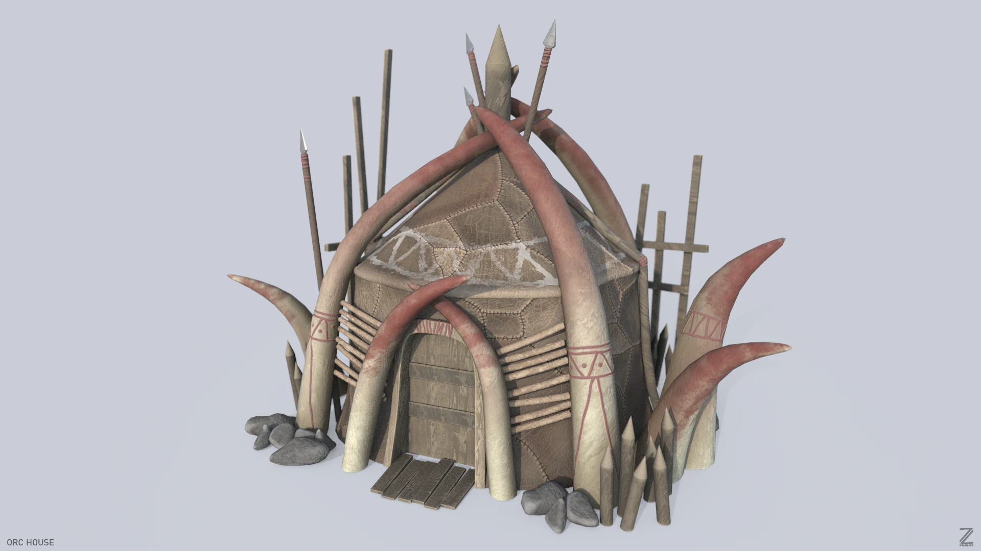 兽人之家 3D 模型 .c4d .max .obj .3ds .fbx .stl .blend 