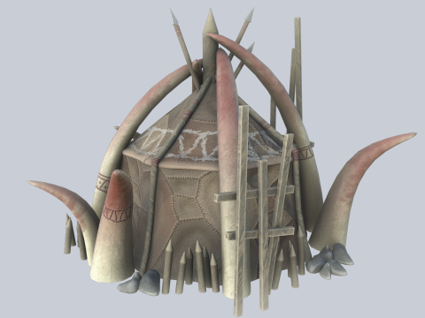 Orc house Model 3D