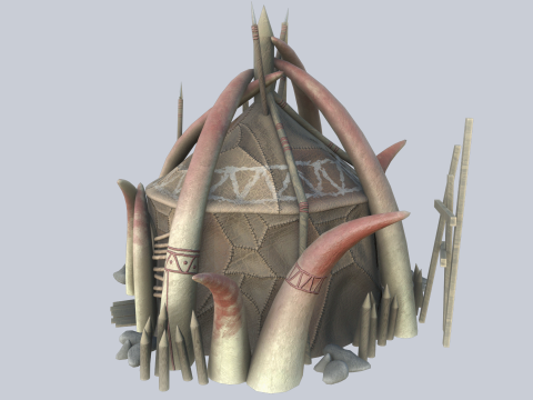 Orc house Model 3D