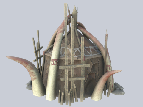 Orc house Model 3D