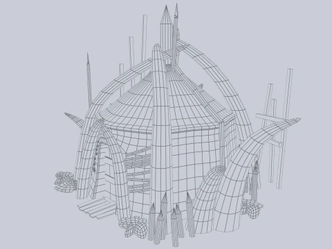 兽人之家 3D 模型