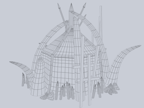 Orc house Model 3D