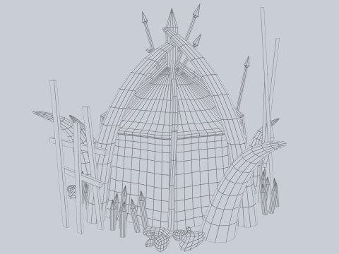 Orc house Model 3D