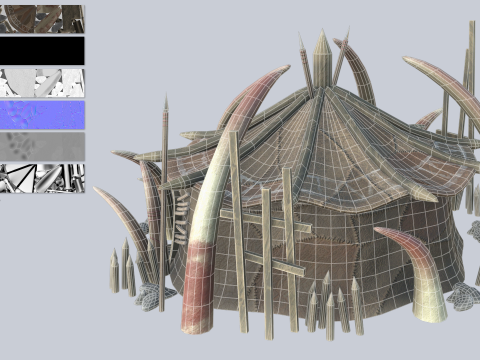 Orc house Model 3D