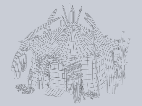 Orc house Model 3D
