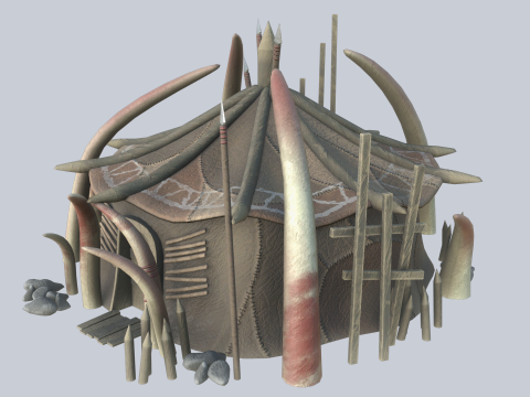 Orc house Model 3D