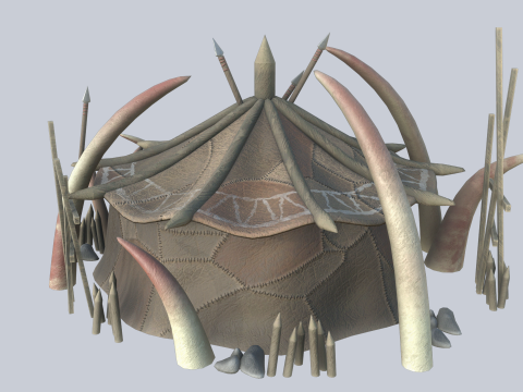 Orc house Model 3D