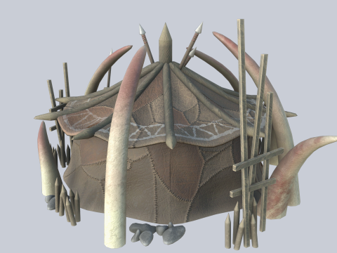 Orc house Model 3D