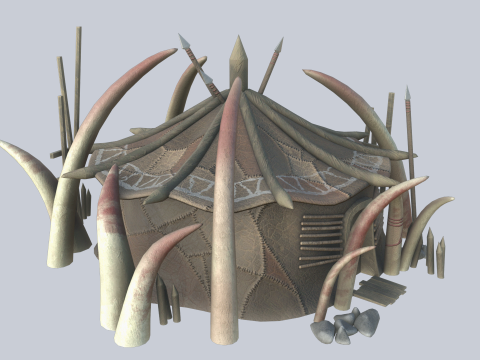 Orc house Model 3D