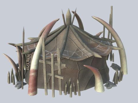 Orc house Model 3D