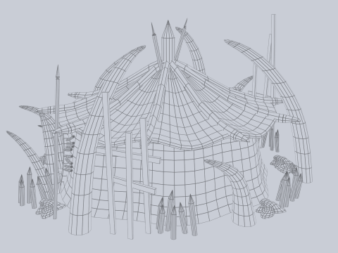 Orc house Model 3D