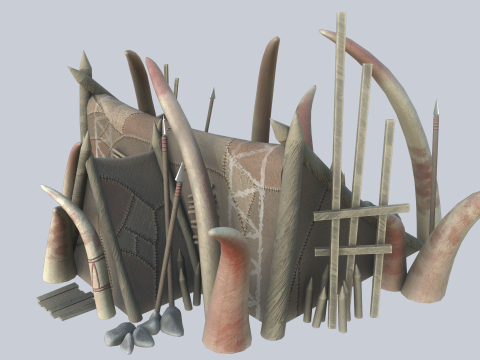 Orc house Model 3D