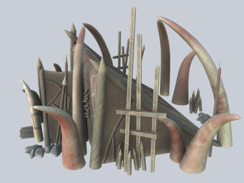 Orc house Model 3D