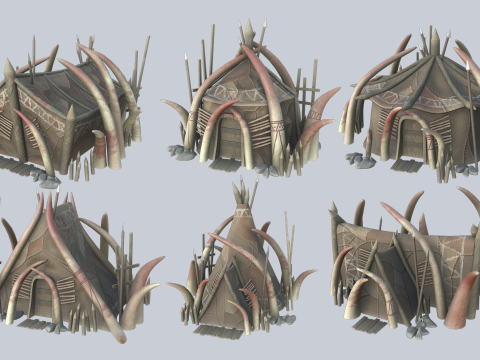Orc house collection 3D Модель